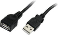StarTech 6-ft USB A Male to USB A Female Extension Cable, Black USBEXTAA6BK