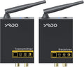 YMOO 2.4Ghz Wireless Audio Transmitter Receiver,192kHz/24bit HiFi Audio,20ms Ultra Low Latency,320ft Long Range RCA Jack Adapter for Speaker/soundbar to TV/PC/CD Player/Computer/Projector