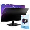 FILMEXT [2023 Upgrade 27 Inch Removable Privacy Screen Filter for 16:9 All-in-One Desktop/Frameless Computer Monitor, Bubble Free Anti Spy Blue Light Filter for Computer