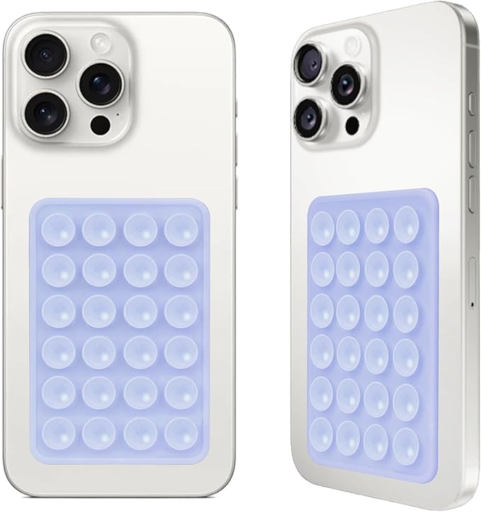 Giumel 2PCS Silicone Suction Phone Case Mount,Non Slip Suction Cup, Hands-Free Phone Accessories Holder for Selfies and Videos,Silicone Adhesive Stand Sticky for Cell Phone Rose red