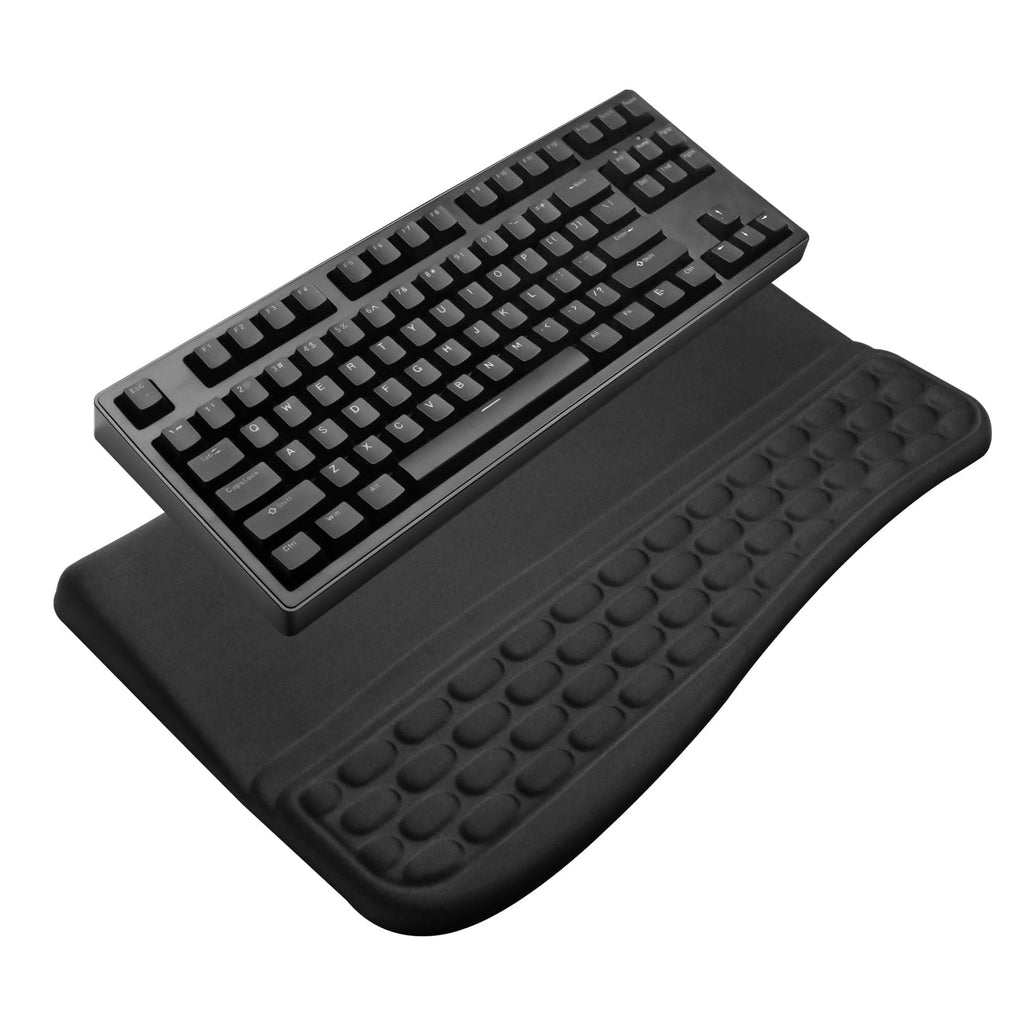 Ergonomic Computer Keyboard Stand with Wrist Rest Support Pad, 02-Black