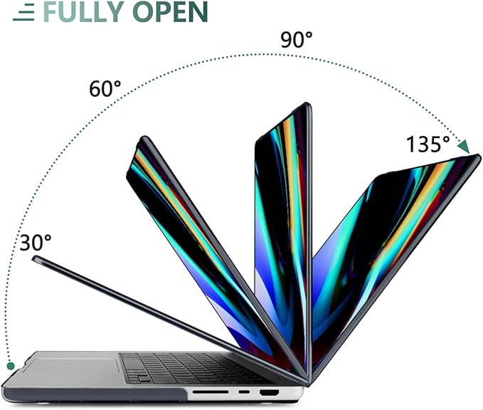 DONGKE for M4 MacBook Pro 16 Inch Case 2024 2023 2021 A3403 A3186 M3 A2991 M2 A2780 M1 A2485 Pro/Max Chip, Plastic Hard Shell Case & Keyboard Cover for Mac Pro 16 with Touch ID, Ink Flower