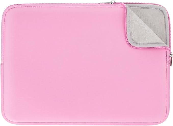 RAINYEAR 13 Inch Laptop Sleeve Compatible with 13.3" MacBook Air/Pro M1 M2 M3 M4 A3240 A3113 A2681 A2337 A1932 A2179 A2338 A1706 A1708 Carrying Bag Protective Cover Soft Case (Pink, Upgraded Version)