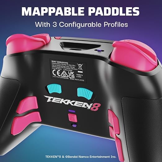 PDP Victrix Pro BFG Wireless Controller for PS4/PS5/PC, Sony 3D Audio, Modular Back Buttons/Clutch Triggers/Joystick, Tekken 8 Rage Art