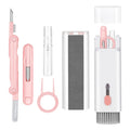 7-in-1 Electronic Cleaner Kit,Keyboard Cleaner,Laptop Cleaner Kit for Monitor, Cell Phone, Headset, Lego, Laptop Camera Lens (Pink)