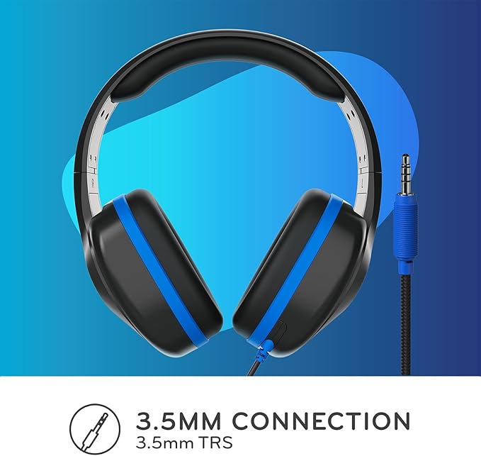ThinkWrite Technologies REVO TW300, Premium Wired Over-Ear Headphones, Noise Reducing Headphones with 3.5mm Jack, Black