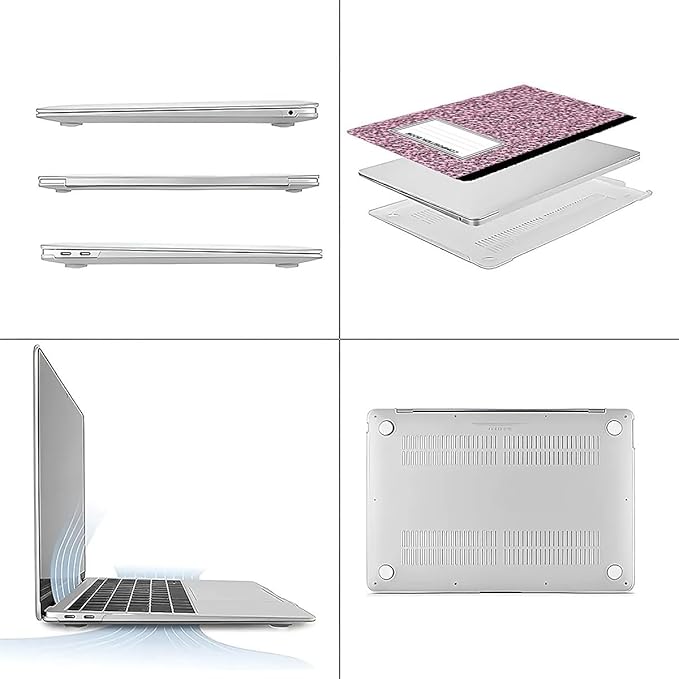 Compatible with MacBook Air 13.3 13.6 Inch Case 2022 2021 2020 2019 Plastic Hard Shell Case Cover,13.3 Air (A1932/A2179/A2337), Notebook