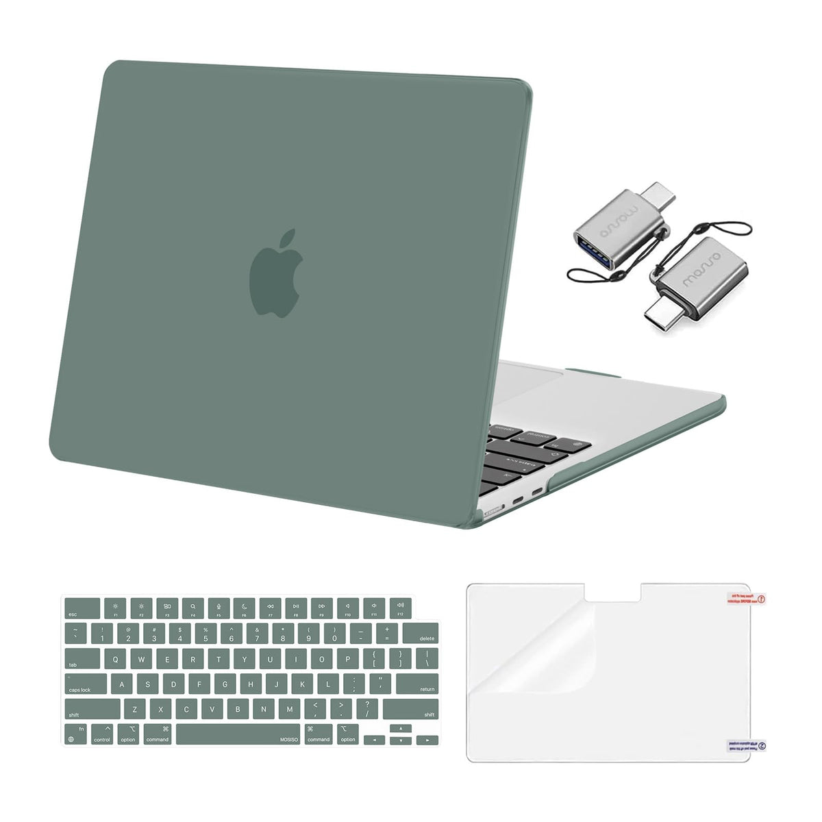 MOSISO Compatible with MacBook Air 13 inch Case M5 2026 M4 M3 M2 2025-2022