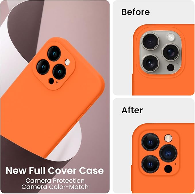 FireNova Designed for iPhone 15 Pro Case, 6.1", Neon Orange