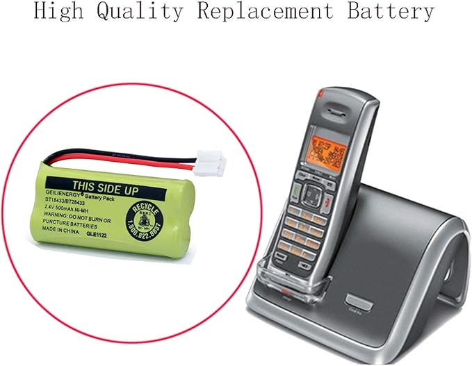 GEILIENERGY BT18433 BT28433 BT184342 BT284342 BT183348 BT283348 BT-1011 Replacement Battery Compatible for Phone CS6209 CS6219 CS6229 DS6151 89-1330-01-00 CPH-515D(Pack of 3)