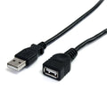 StarTech 10ft USB 2.0 Extension Cable, USB-A M/F, Black (USBEXTAA10BK)