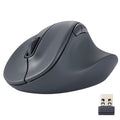 ELECOM Wireless Ergonomic Shape Mouse, 2.4GHz with Mini USB Receiver, Silent Click, Right Hand 2000DPI, 5 Buttons, Optocal Sensor, Compatible with PC, Mac, Laptop, EX-G, Msize Black (M-XGM30DBSKBK)