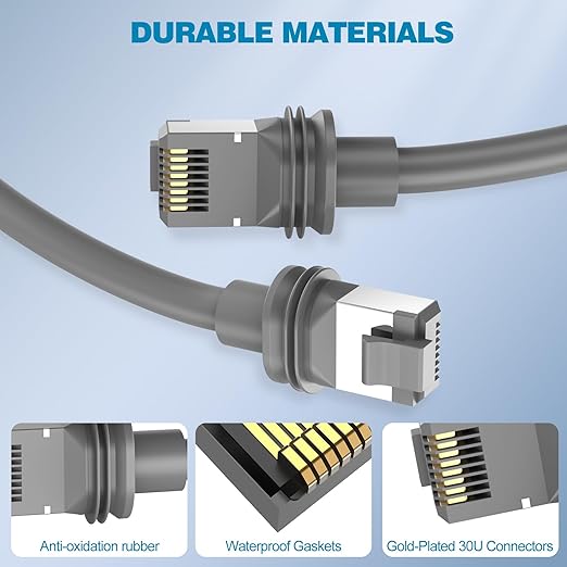 32.8FT Starlink-Cable Gen 3,Replacement-Ethernet-Cable, Satellite Internet Accessories & Extension-Cable for Star Link V3 Dish and Router