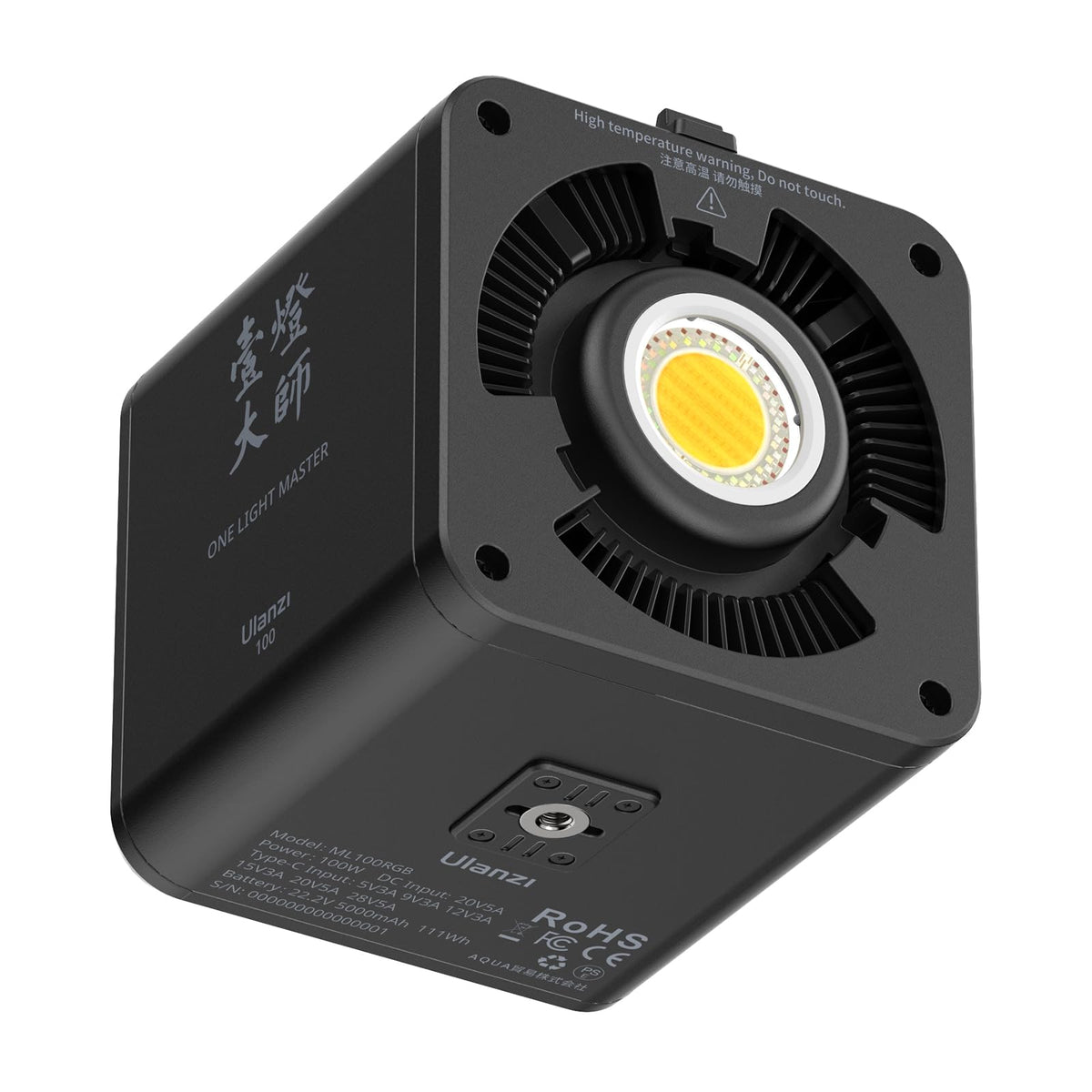 Ulanzi Portable RGB COB Video Light 2700K-6500K CRI95+ CCT Full Color