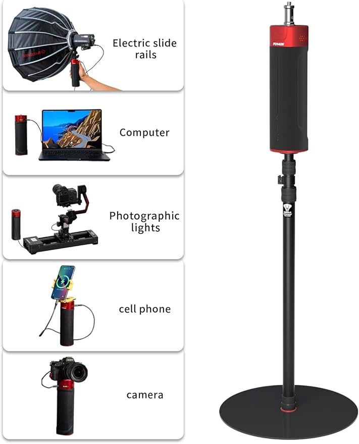 IFOOTAGE Cobra RB-A400,79" Round Base Monopod,Aluminum Photography Light Stand Flat Base for DSLR Camera, Light,Payload 22LBS