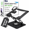 Uncaged Ergonomics Laptop Stand for Desk Riser/360° Swivel (Black)