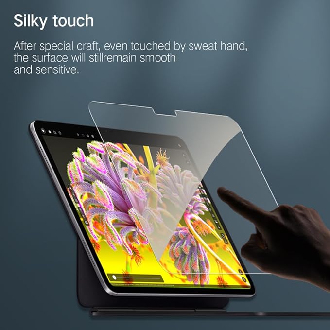 PERFECTSIGHT Anti Blue Light Screen Protector Compatible with iPad Air 13 Inch M3/M2 (7th/6th Generation, 2025/2024), Eye Protection Blue Light Filter, 1 Pack Anti Fingerprint Tempered Glass