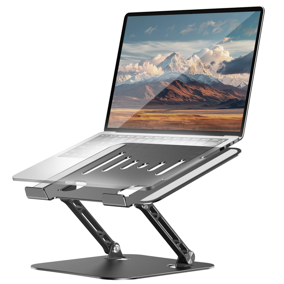 LINTYLE Adjustable Laptop Stand, Aluminum Laptop Riser