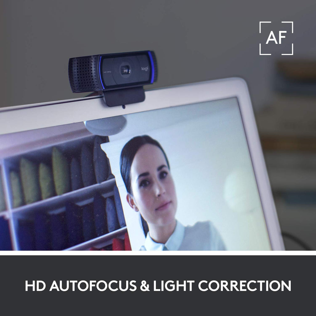 Logitech C920S HD Pro Webcam Full 1080p/30fps Video Calling Clear Stereo