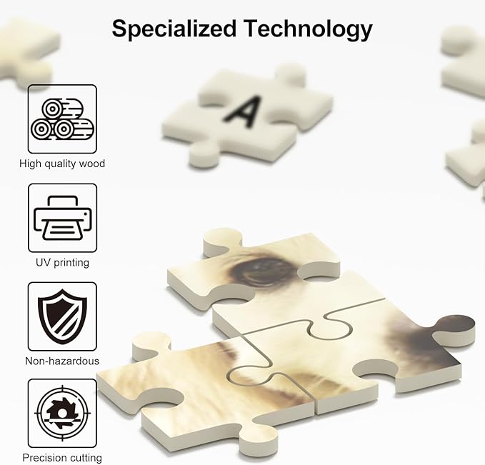 Personalized Puzzle for Father's Day, Custom Puzzles for Adults 1000 Pieces, Create Your Own Photo Wooden Puzzle, Unique Gift for Birthdays, Anniversary & Weddings(19.5 * 29.5In Vertical)