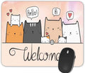 Gaming Mouse Pad， Cute Cartoon Cat Rectangle Mouse Pad Size(9.84"x7.87")
