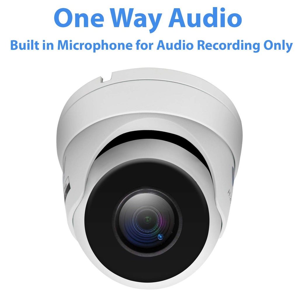 GW 8 Channel 4K NVR 8MP 4K AI Smart Home Security Camera System, (4) Dome and (4) Bullet Built-in Microphone Audio Recording HD 2160P IP PoE Cameras, Face Recognition/Human/Vehicle Detection