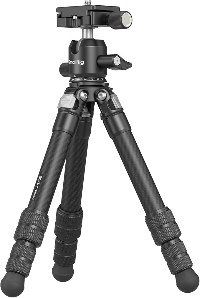 SmallRig Carbon Fiber Mini Desktop Tripod with 360° Ball Head