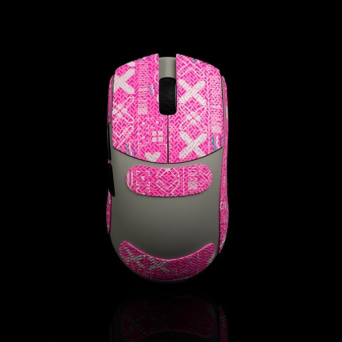 Grip Tape for Lamzu Atlantis Maya - Anti-Slip,Enhanced Control, Sweat Resistance,Improves FPS Gaming Grip & Mouse Protection [Pre-Cut] Printsteam Pink 0.5mm