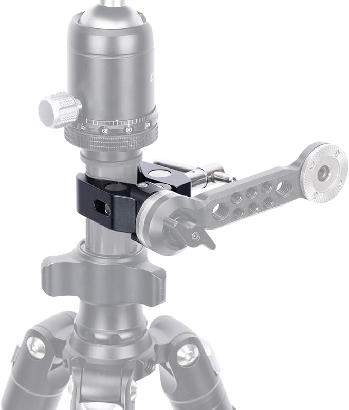 NICEYRIG Super Clamp to Rosette Mount Adapter, Maximum 50mm Adjustable Jaw Applicable for Desk Tripod Monopod Studio Light Stand - 593