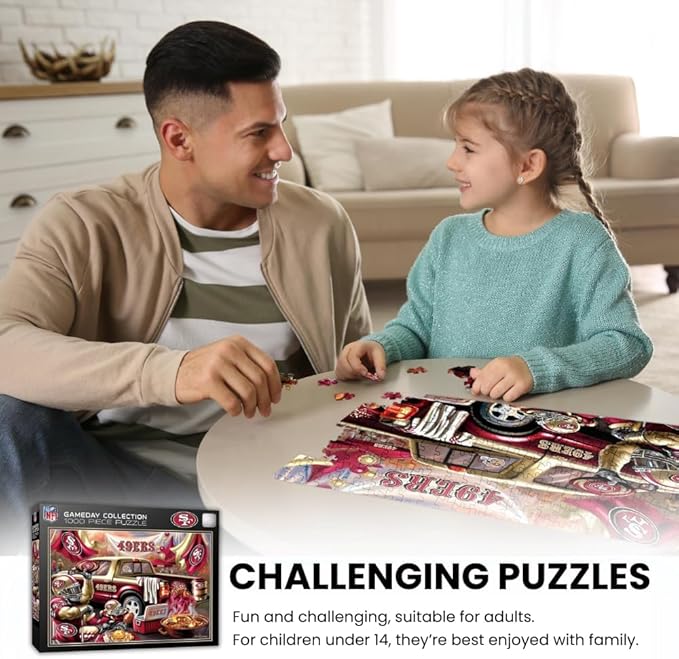MasterPieces - 1000 Piece Jigsaw Puzzle, NFL Denver Broncos, Fun for Adults and Family, Non-Glare Finish, 19.25"x26.75"