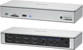 WAVLINK DisplayLink Laptop Docking Station - Quad Monitor 5K/4K @60Hz, 100W Charging - Thunderbolt 4/3, USB-C/A - M1 M2 Mac/Windows/Chrome/Ubuntu - 4 HDMI, 4 DP, 180W Power, SD 4.0 CR, 2.5Gbps LAN