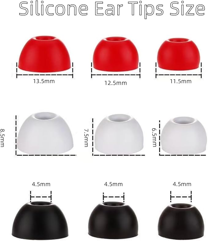 Replacement Ear Tips for Beats Fit Pro, Beats Studio Buds+, Beats Studio Buds, Beats Solo Buds Silicone Earbuds Washable Noise Isolation, Fit in The Charging Case, 6 Pairs S/M/L (Volt Yellow)