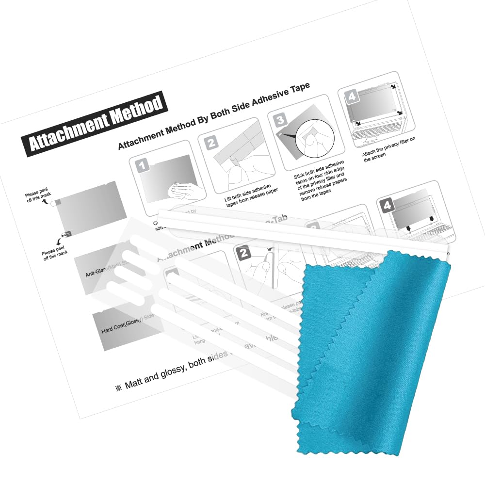 WELINC 34 Inch Computer Privacy Screen Filter for 21:9 Ultra-Wide Aspect Ratio Widescreen Monitor - Anti Glare Blue Light Filter, Screen Protector - Made in Korea