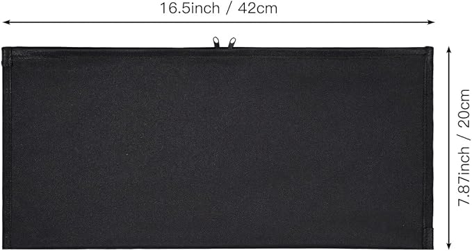 Keyboard Anti Dust Bag Sleeve Pouch for 60%-80% Keys Keyboard, Logitech/Redragon/Havit/Keychron/RK ROYAL KLUDGE/MageGee/Apple Magic Universal Wireless/Wire Computer/Gaming Keyboard Case Cover-Black