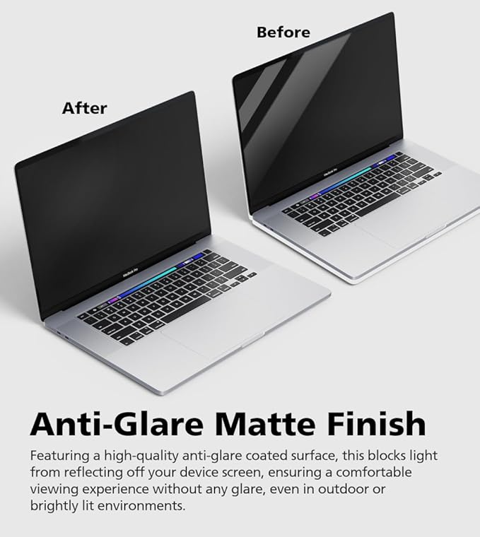 Magnetic Privacy Screen Protector for MacBook Pro 15" (2017-2019), Removable Anti Glare Anti Blue Light Anti Spy Screen Filter