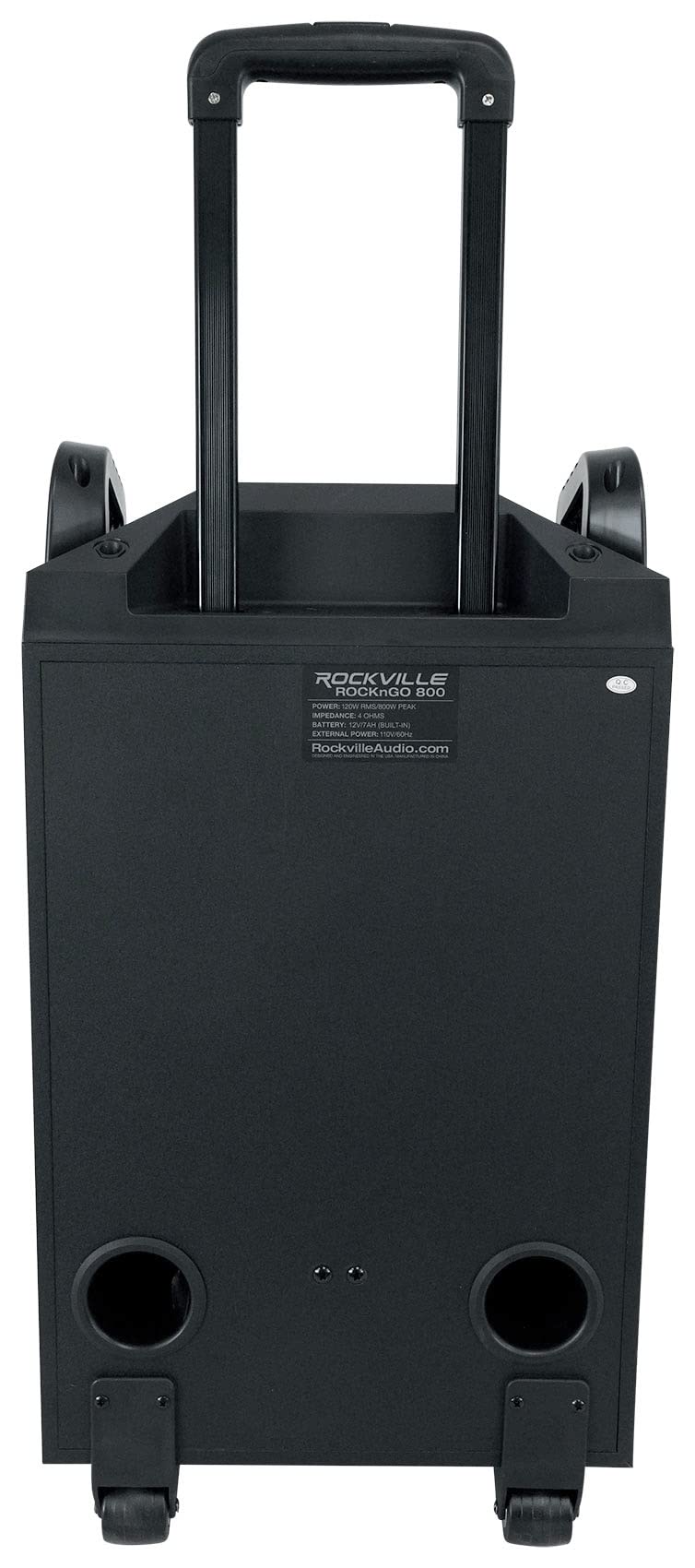 Rockville ROCKNGO 800 10" Portable Rechargeable Bluetooth Speaker with LED