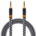 Aux Cord, Audiophile 3.5mm Stereo Audio Cable [1m (3.2 Feet), Silvered-Plated Copper core], Unbreakable and Great for Phone, Laptop, Tablets, Headphones, Cars and More