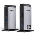 WAVLINK USB C DisplayLink Docking Station with 3 HDMI 4K60Hz,Displaylink Triple Display Docking Station for MacBook M1/M2/M3/Windows,5 USB Ports,2DP,Ethernet Port,Audio/Mic,SD/TF（No Charging Ports）