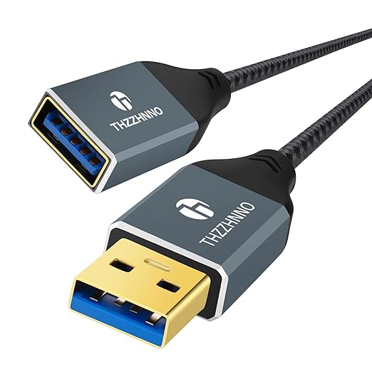 USB 3.0 Extension 6.6FT, USB Male to Female USB 3.0 Extender Cable for Webcam, Camera, Phone, USB hub, Mouse, Keyboard, Printer, Hard Drive, Headset