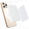 SUPERONE Magnetic Suction Phone Mount for MagSafe Case, Magnetic Silicone Sticky Phone Grip Holder for iPhone 17/16/15/14/13/12 Series, Hands-Free for Makeup/Selfie/Live Streaming/Vlog/TikTok - Clear