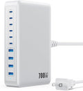 USB C Charger 700W USB C Charger Block,Upgraded GaN V 10-Port Fast Charging Station Hub,3X PD 100W Laptop Charging Adapter Compatible with MacBook Pro/Air,DELL,Steam Deck,iPhone 16/15/14,Galaxy S23