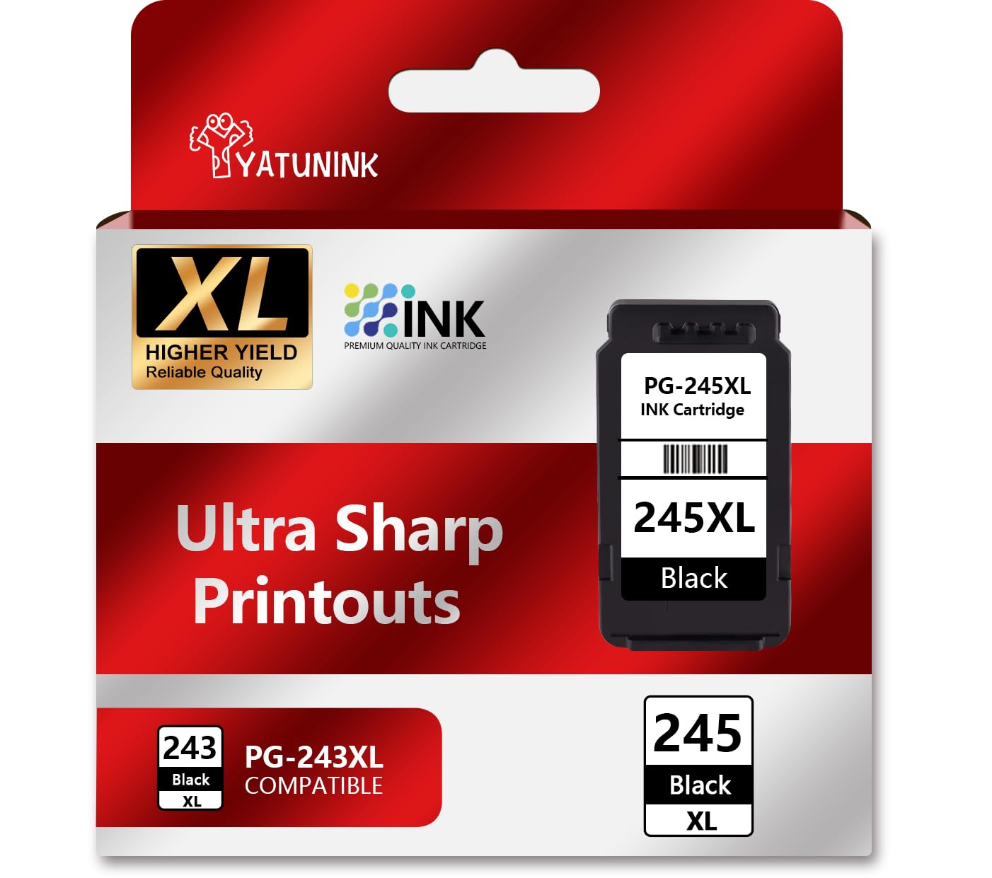 YATUNINK 245XL Ink Cartridge Compatible for Canon 245XL Black Ink