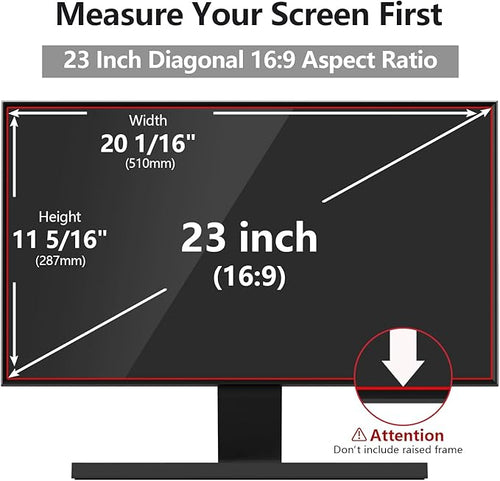 23-Inch Computer Privacy Screen for 16:9 Monitor