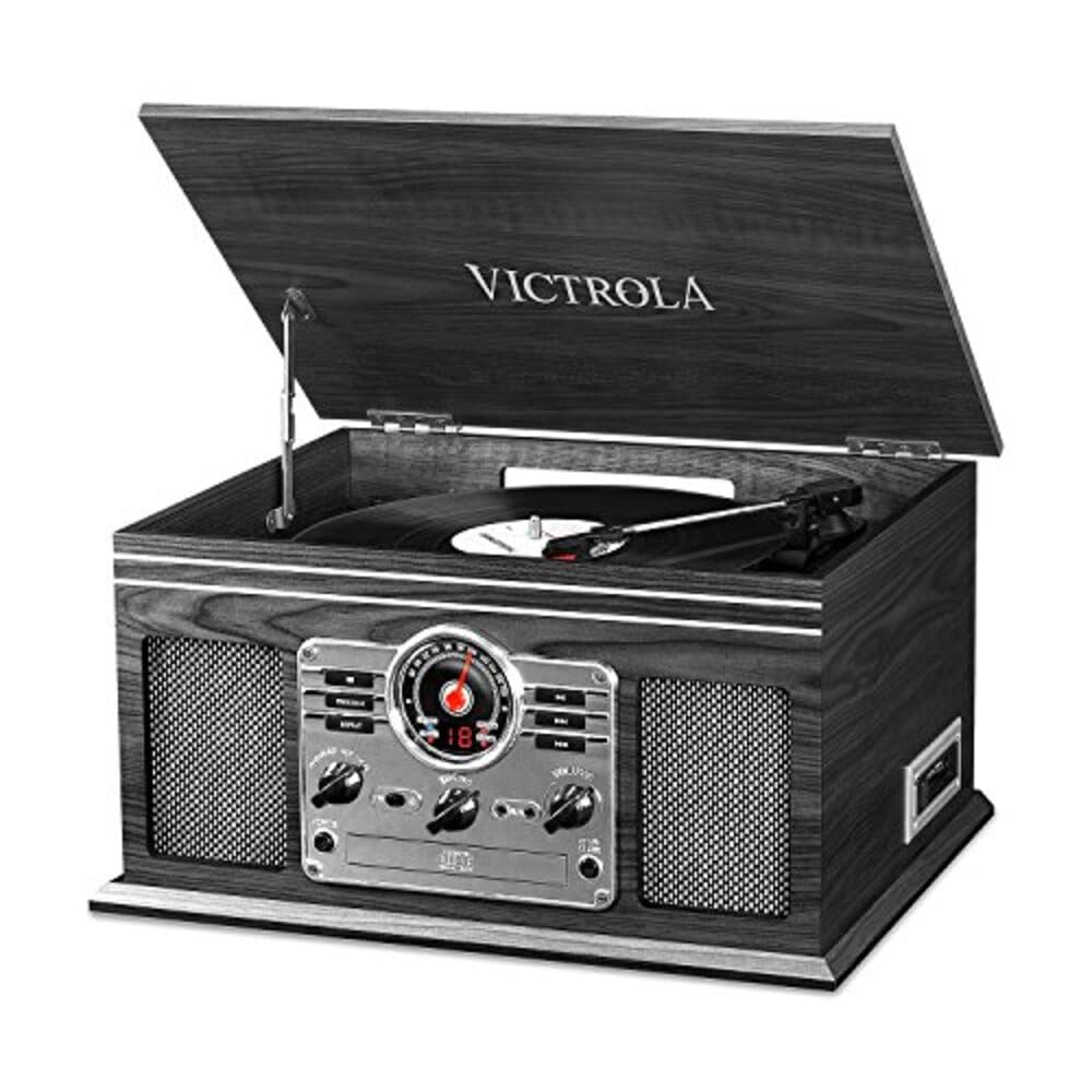 Victrola Quincy - 6-in-1 Bluetooth Record Player - Grey