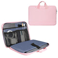 15.6 Inch Laptop Sleeve TSA Case Women Ladies Bag for Macbook Pro 16" M5 M4 M3 M2 M1, Lenovo Ideapad 15.6", HP Envy/Victus 15.6, Dell Inspiron 15, Acer Aspire/Nitro 15, ASUS MSI Macbook 15 Case, Pink