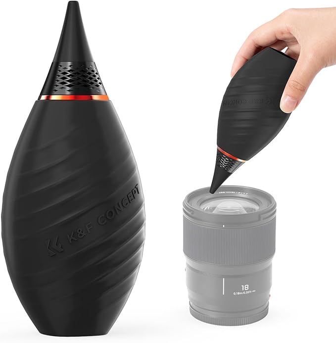 K&F CONCEPT Soft Tip Strong Air Blower with Short Nozzle,Highly Elastic
