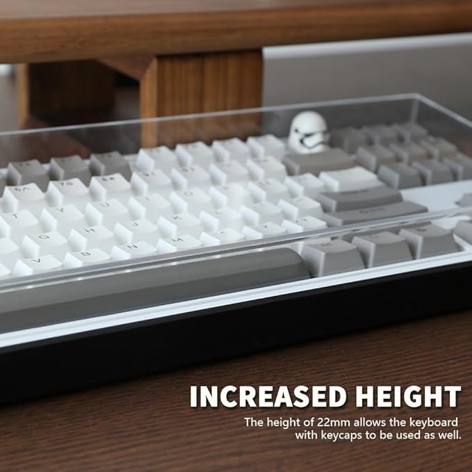 Acrylic Keyboard Dust Cover,98 Keys Transparent Mechanical Keyboard Protective Cover,Compatible with Computer Gaming Keyboards (14.96''x5.31''x0.87'')