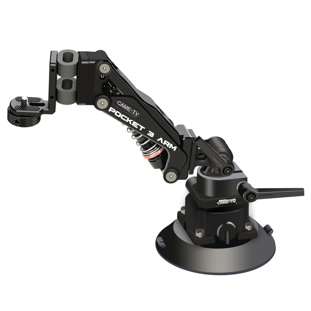 Came-TV Camera Suction Mount Suction, Multifunctional Shock Absorber Arm Video Stabilizer for Pocket 2, Pocket 3, OSMO, Cup Camera Mount, 1/4" Mounting Holes Car Mount & for 360 Action Camera