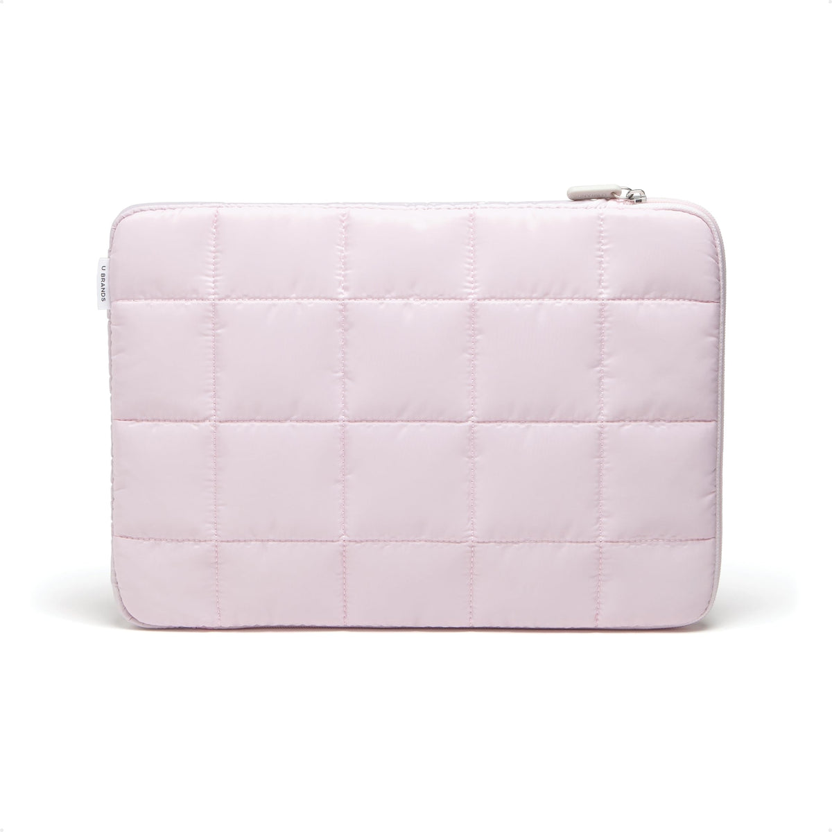 U Brands Nylon Puffy Zipping Medium Laptop Sleeve, 9.75" x 13", MacBook Bag, Laptop Case for MacBook Pro, MacBook Air, Chromebook, HP Computer, Sand Beige