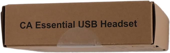 CA Essential USB Headset (HS-2000) – Professional Headset for Calls & Music, All-Day Comfort, Integrated Ear Cup Controls, Optimized for UC Platforms